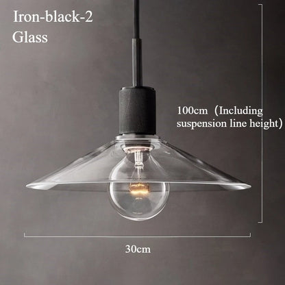 Inès Industrial Copper Cord Pendant Light Retro Cafe Fixture