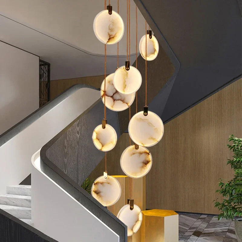 Amélie Modern Multi-Head LED Staircase Pendant Light