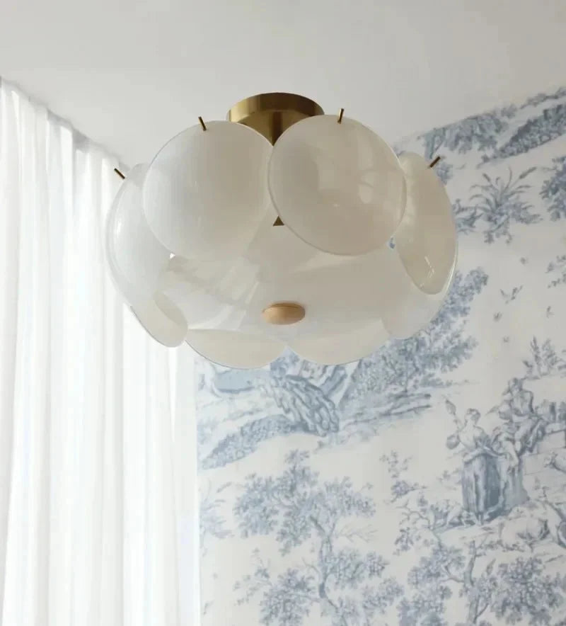 Amélie Aurora Muschelglas-Pendelleuchte