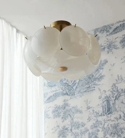 Amélie Aurora Muschelglas-Pendelleuchte