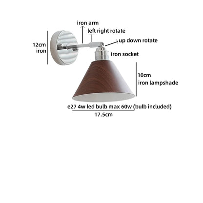 Camille Moderne Glas Eisen LED Wandleuchte Drehbares Design