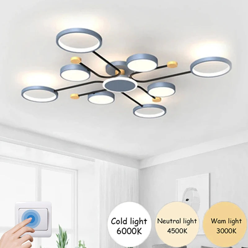 Céline Moderne Multi-Licht LED-Deckenleuchte