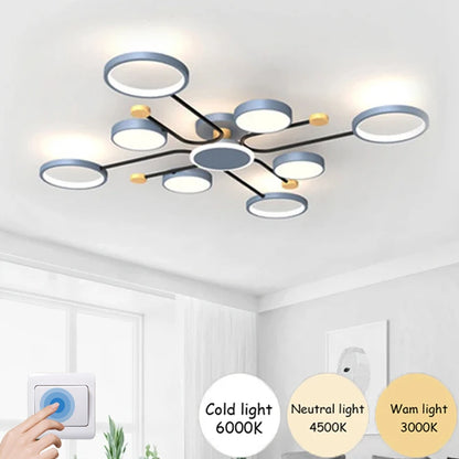 Céline Moderne Multi-Licht LED-Deckenleuchte