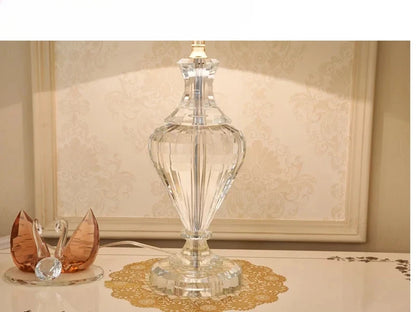 Luxuriöse Kristall-Tischlampe für Schlafzimmer- & Nachttisch-Dekoration