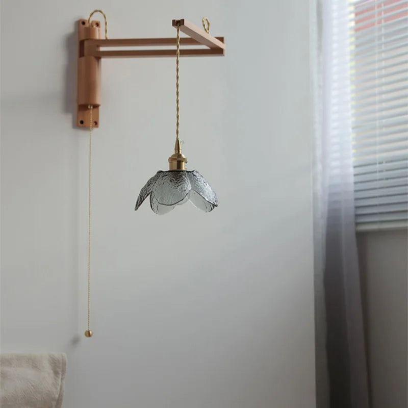 Élise Glasblumen Wandleuchte Flexibler Arm Nordisch