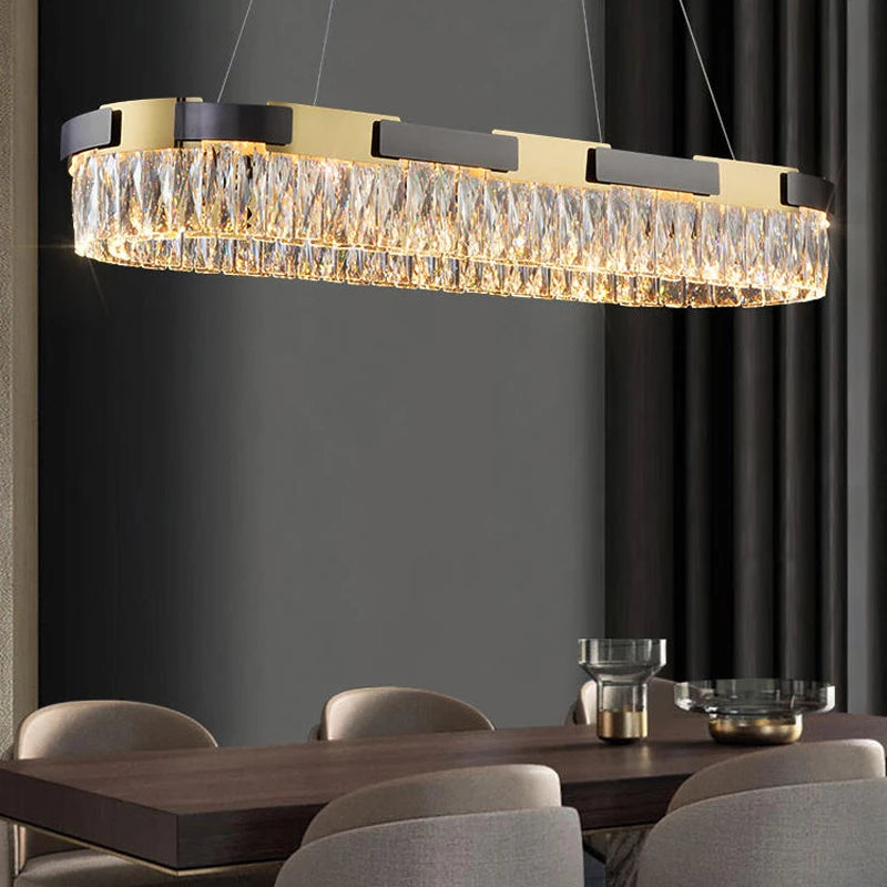 Camille Moderne Kristall-LED-Kronleuchter Luxus Wohn- Esszimmer Schlafzimmer Pendelleuchte