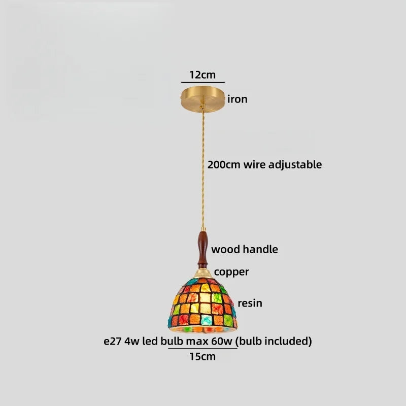 Isabelle Ceramic Pendant Light Japanese Vintage Style