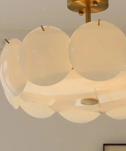Amélie Aurora Muschelglas-Pendelleuchte