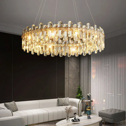 Genevieve Modern Crystal Glass Chandelier