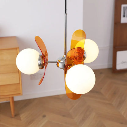 Élise Cosmo Bloom Mid-Century Glass Chandelier