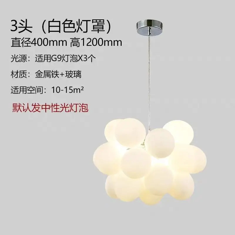 Éliane Nordic Flower Glass Iron Ceiling Light Retro Gold Fixture