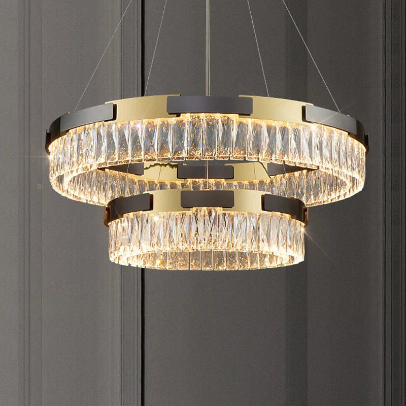 Camille Moderne Kristall-LED-Kronleuchter Luxus Wohn- Esszimmer Schlafzimmer Pendelleuchte