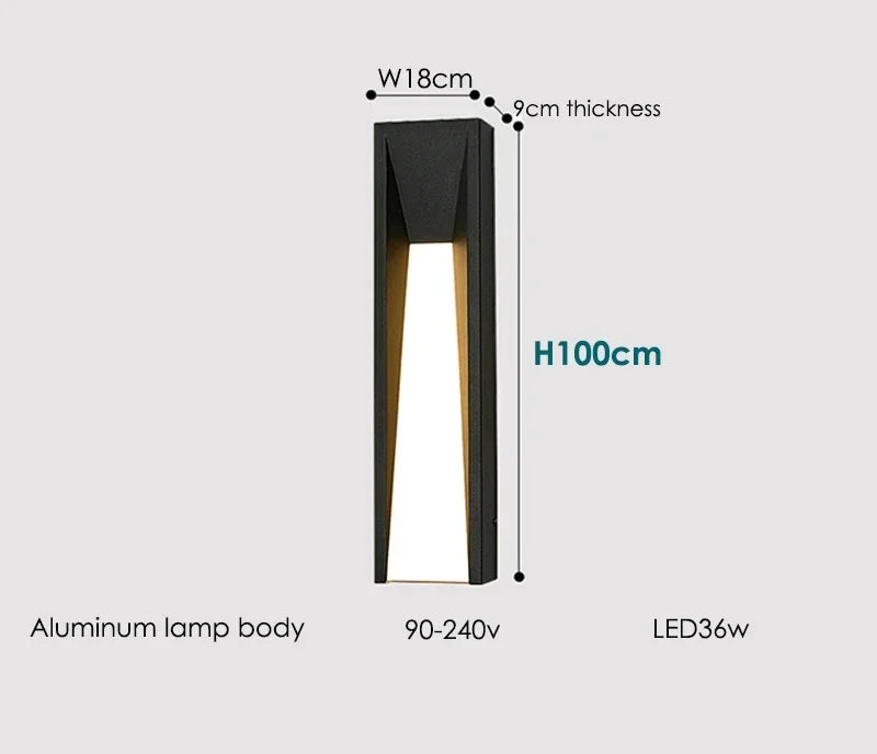 Aurélie Outdoor LED Wall Lamp Waterproof Modern Sconce