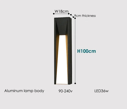Aurélie Outdoor LED Wall Lamp Waterproof Modern Sconce