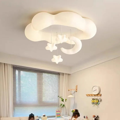 Amélie Cloud LED-Deckenleuchte Kinderzimmer Cremefarben Dimmbar