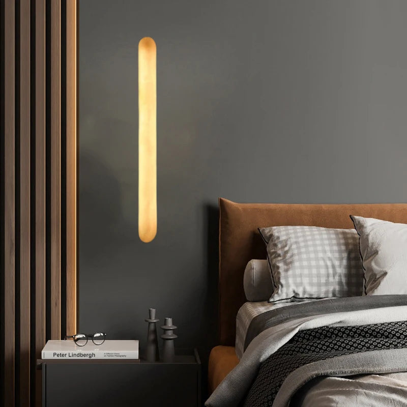 Colette Marmor Wandleuchte Kupfer Wandlampe Minimalistisches Licht