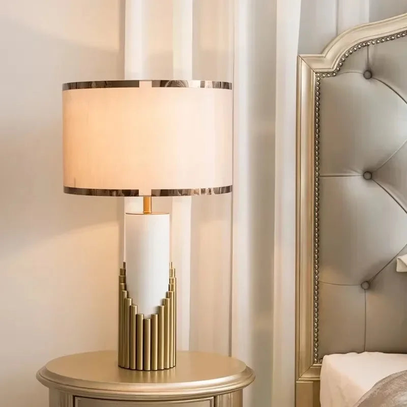 Aurelia Marmor Akzent Luxus Tischlampe