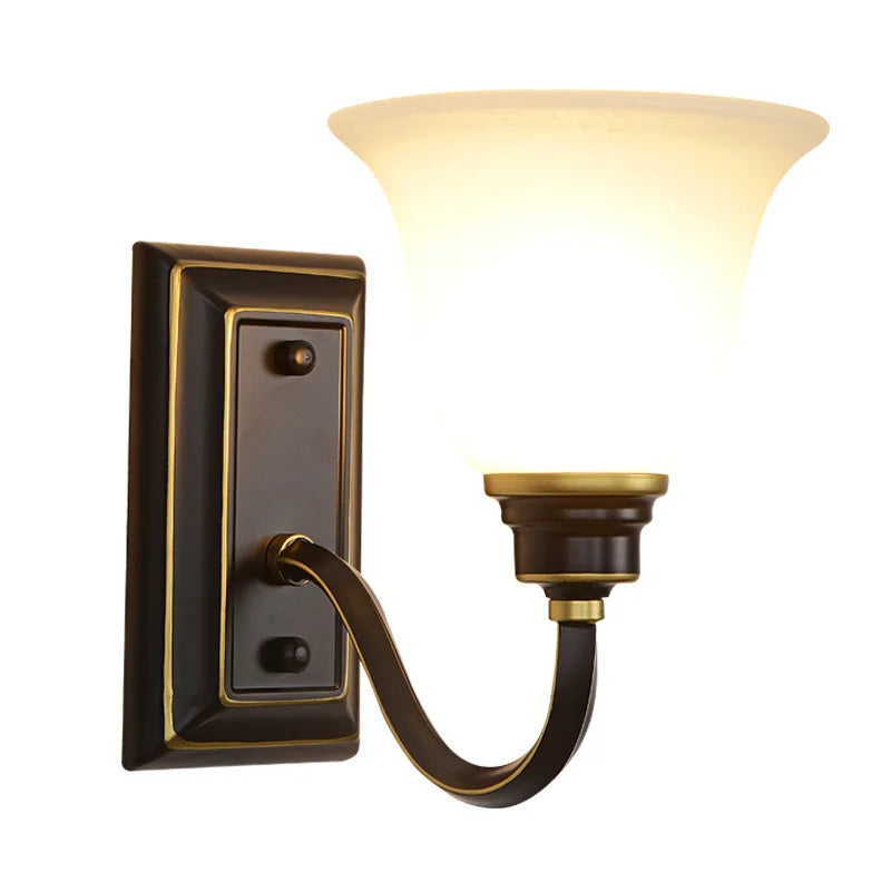 Sophie Landhaus Glas Wandlampe E27 Einflammige Flurlampe