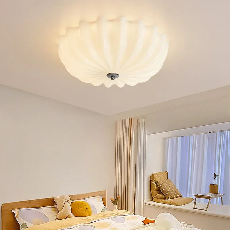 Élodie Bauhaus Runde LED-Deckenleuchte Modern Weiß