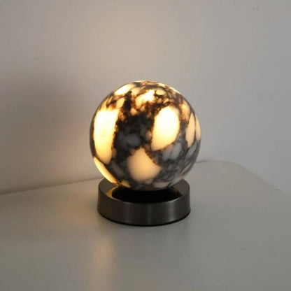 Camille Cosmo Glow Marble LED Bedside Lamp