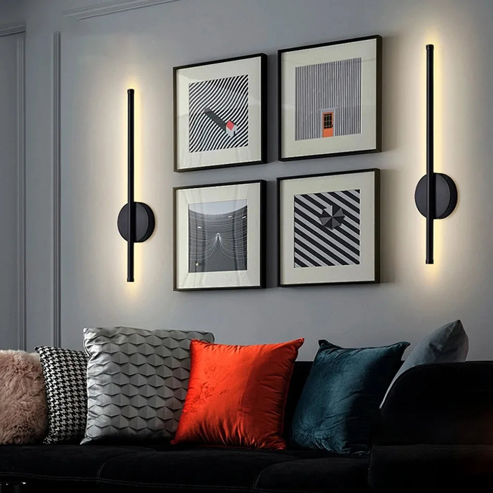 Élise Moderne Gold & Schwarz Wiederaufladbare LED Wandlampe