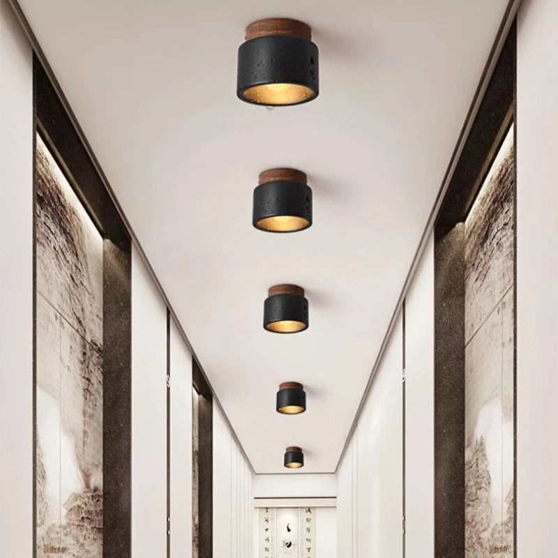 Sophie Nordische Wabi Sabi Stein Deckenleuchte Flur Schlafzimmer Licht