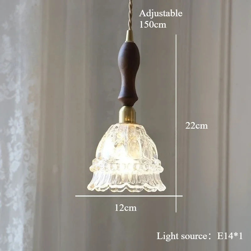 Lina Modern Minimalist Green Glass Pendant Light