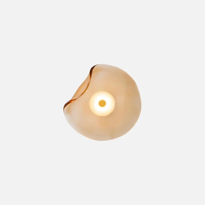 Élise Halo LED-Wandleuchte mit Glasschirm