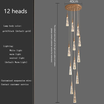 Camille Crystal Branch Pendant Chandelier