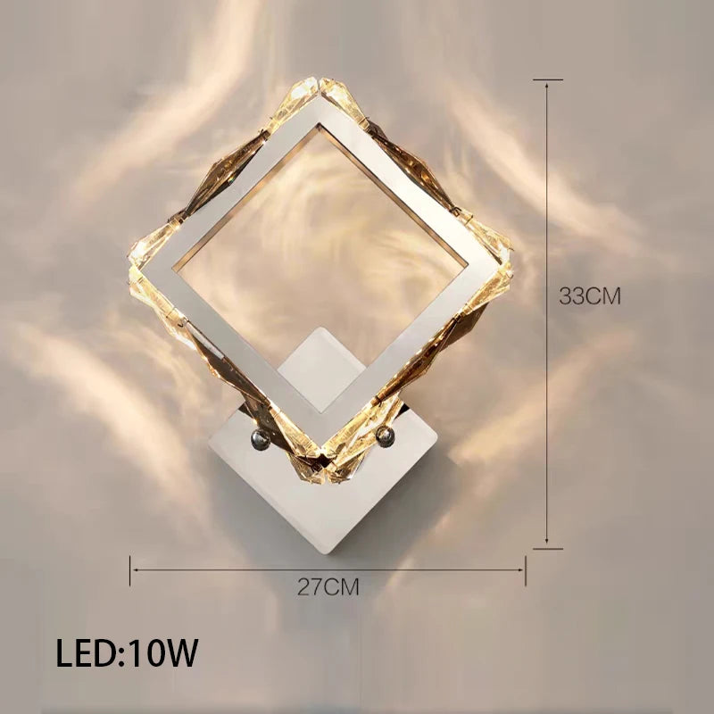 Élodie 2025 Moderner Ring Kristall LED Dimmbare Deckenleuchte Silber Dekor Lampe