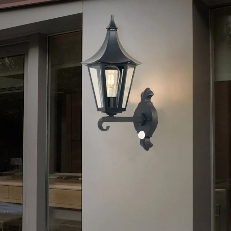Elise Outdoor Sensor Wall Lamp Waterproof Corridor Light