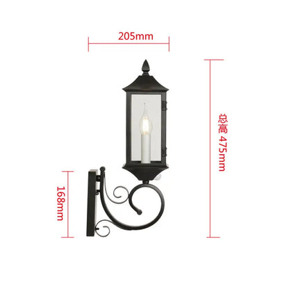 Sophie Motion Sensor Retro Outdoor Wall Lamp Courtyard Light