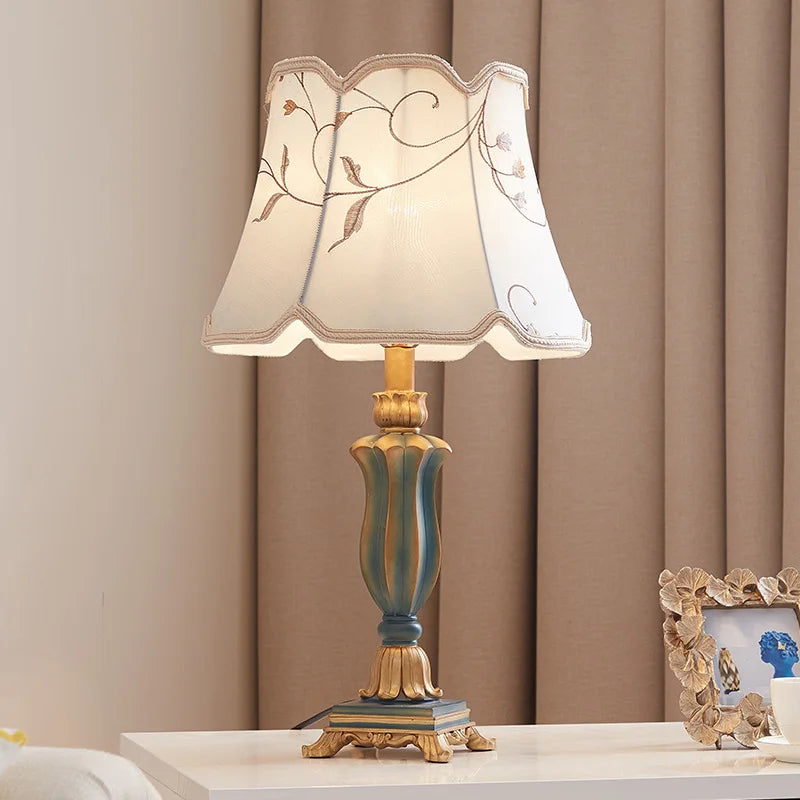 Modern Nordic Fabric Table Lamp for Bedroom & Study