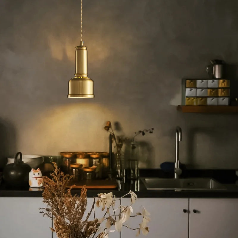 Léon Vintage Messing Mini-Pendelleuchte