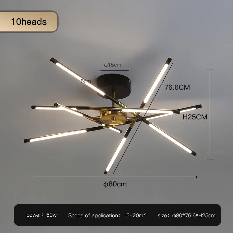 Manon Modern Forged Aluminum Chandelier