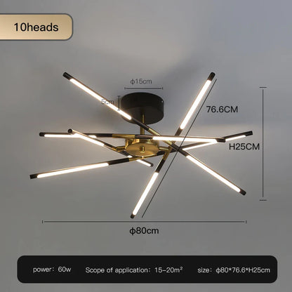 Manon Modern Forged Aluminum Chandelier