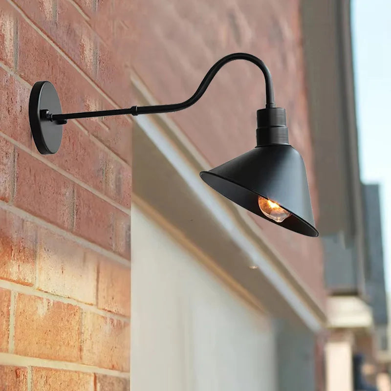 Sophie Industrielle verstellbare Außenwandleuchte E27 Vintage Wandlampe