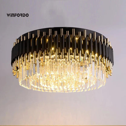 Amélie Luxury Crystal Black Chandelier