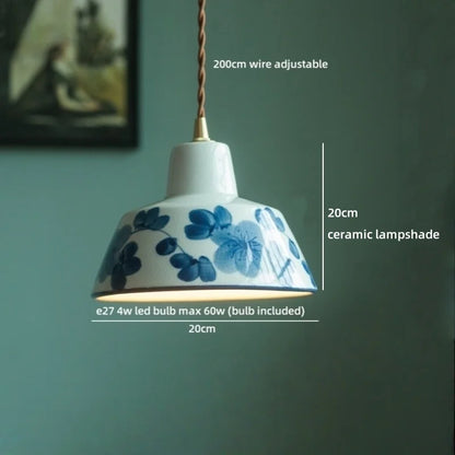 Isabelle Ceramic Pendant Light Japanese Vintage Style
