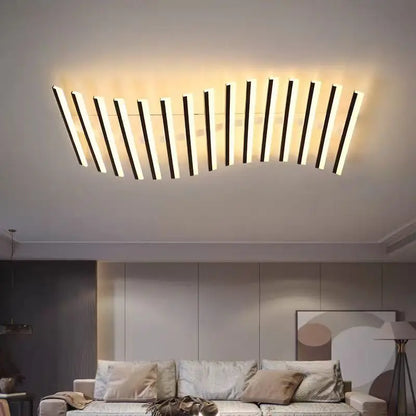 Élodie Minimalistische schwarze Linien-LED-Deckenleuchte, verstellbar