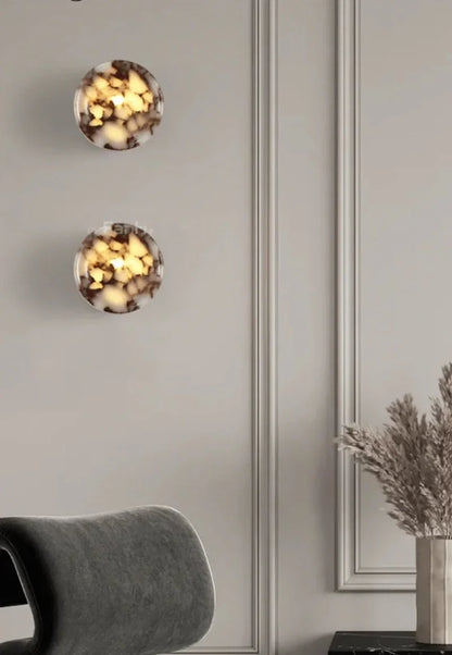 Amélie Lustra Marmor LED Wandleuchte
