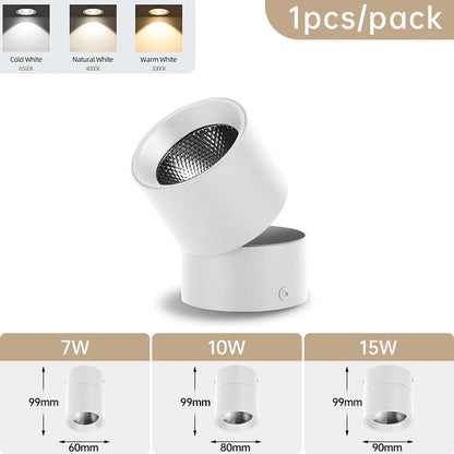 Camille Faltbare LED-drehbare Deckenleuchte 3-farbig Modern