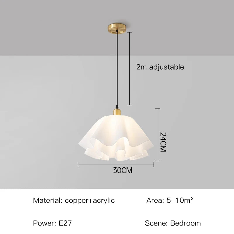 Sofia Nordic LED-Deckenleuchte aus weißem Milchglas