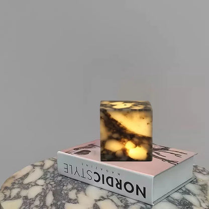 Sophie Luma Marble LED Glow Cube Lamp