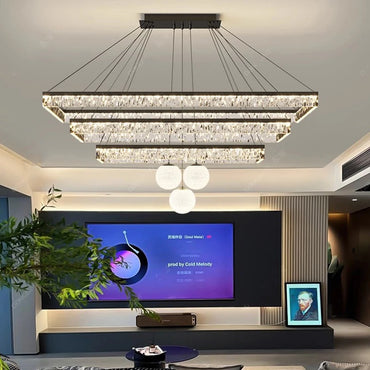 Moderne LED-Lineare Pendelleuchte – Minimalistische Acryl-Deckenleuchte für Wohnzimmer