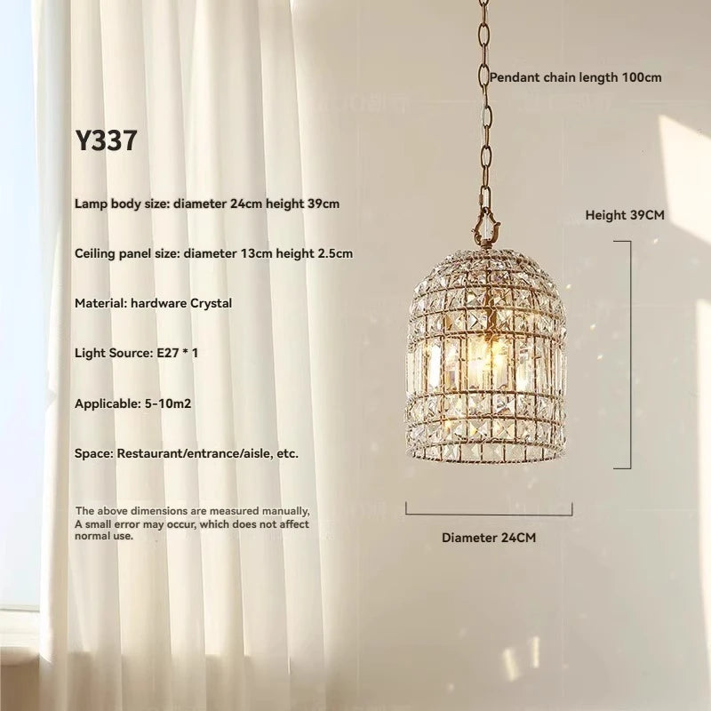 Aurélie Vintage Kristall-Hängeleuchter 6-flammig Luxus
