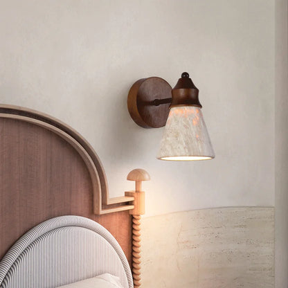 Élodie Travertin-Wandleuchte Nordische Schlafzimmer-Wandlampe