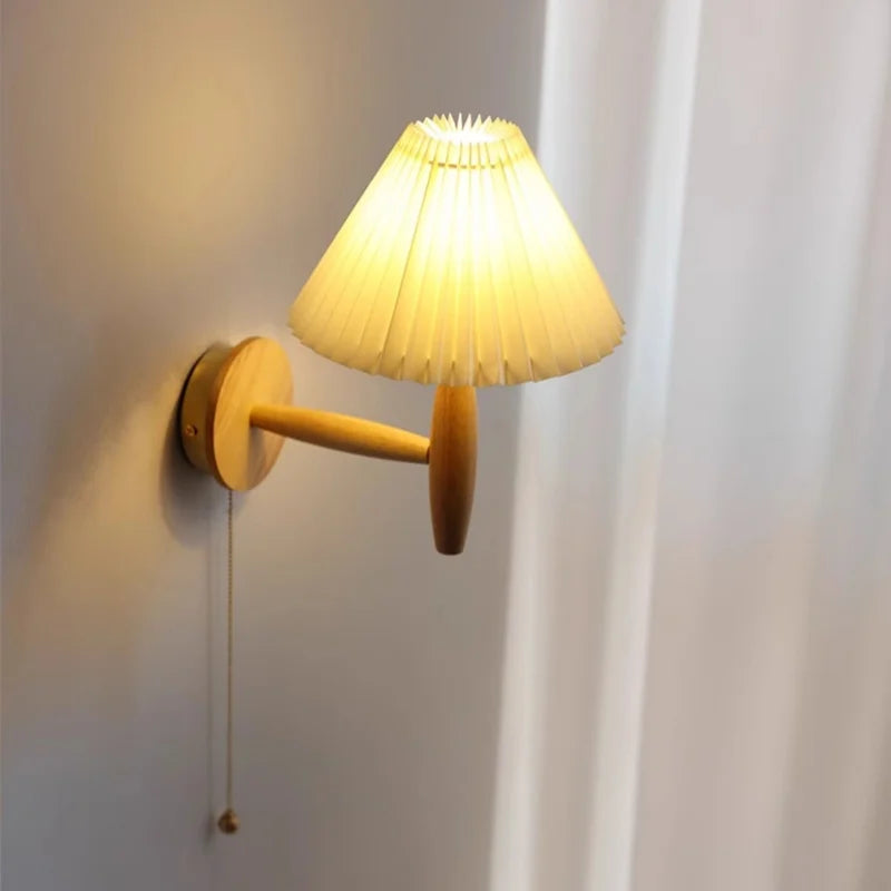 Chloé Pleated Umbrella Wall Lamp Nordic Modern