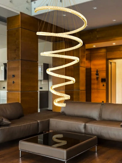 Moderne Kristall-Hängeleuchte für Esszimmer und Wohnzimmer