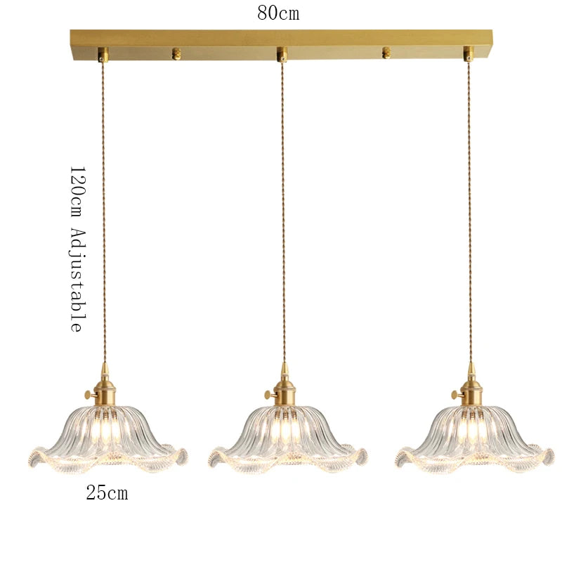 Valérie Vintage Art Deco Pendelleuchte aus Buntglas
